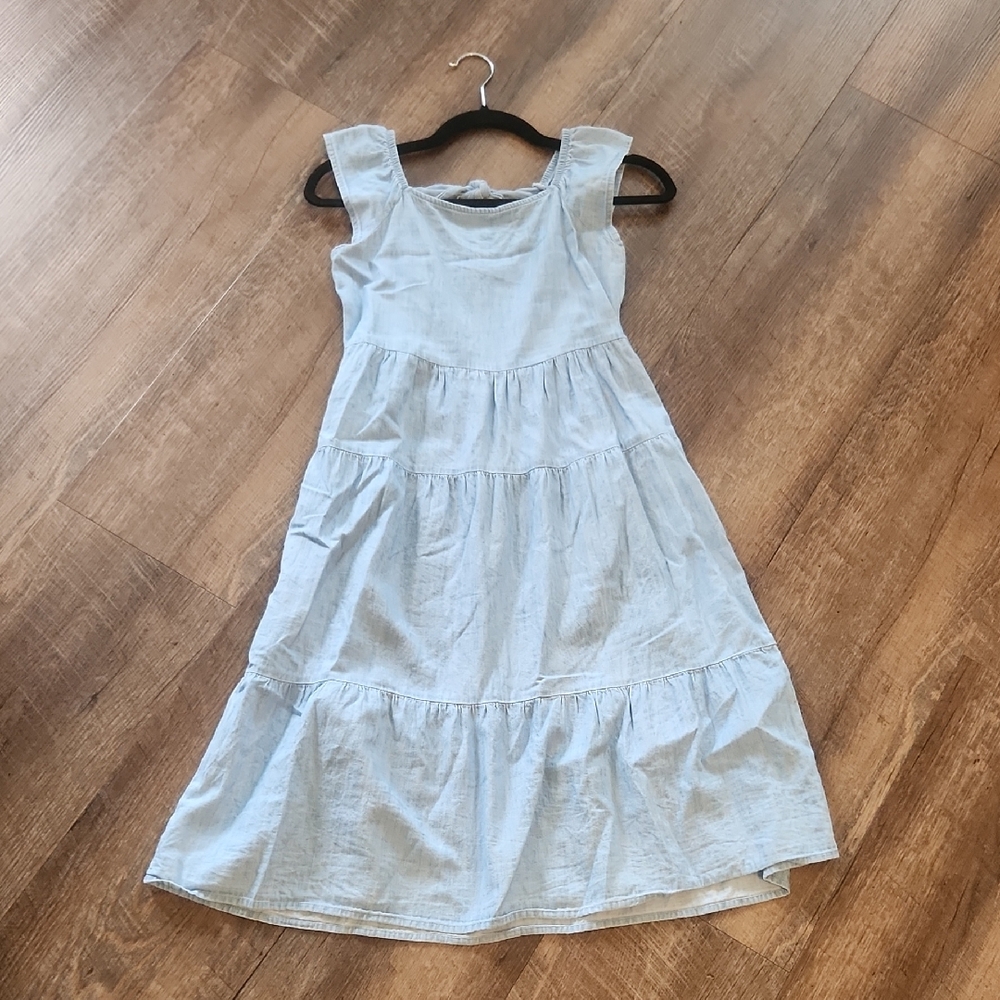 Kids Light Blue Sleeveless Dress